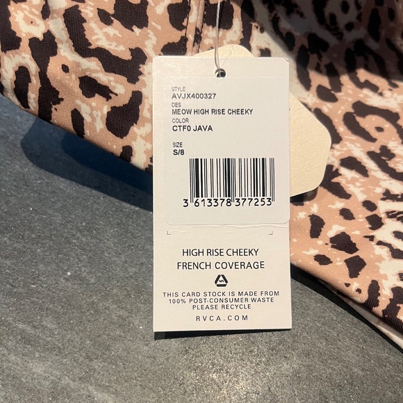 NWT! RVCA Meow Java bikini size small - Picture 4 of 6